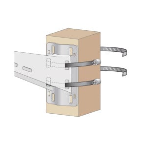 Support de montage mural et sur poteau HPE Aruba AP-270-MNT-V1 pour point d'accès extérieur (JW052A) — image 5