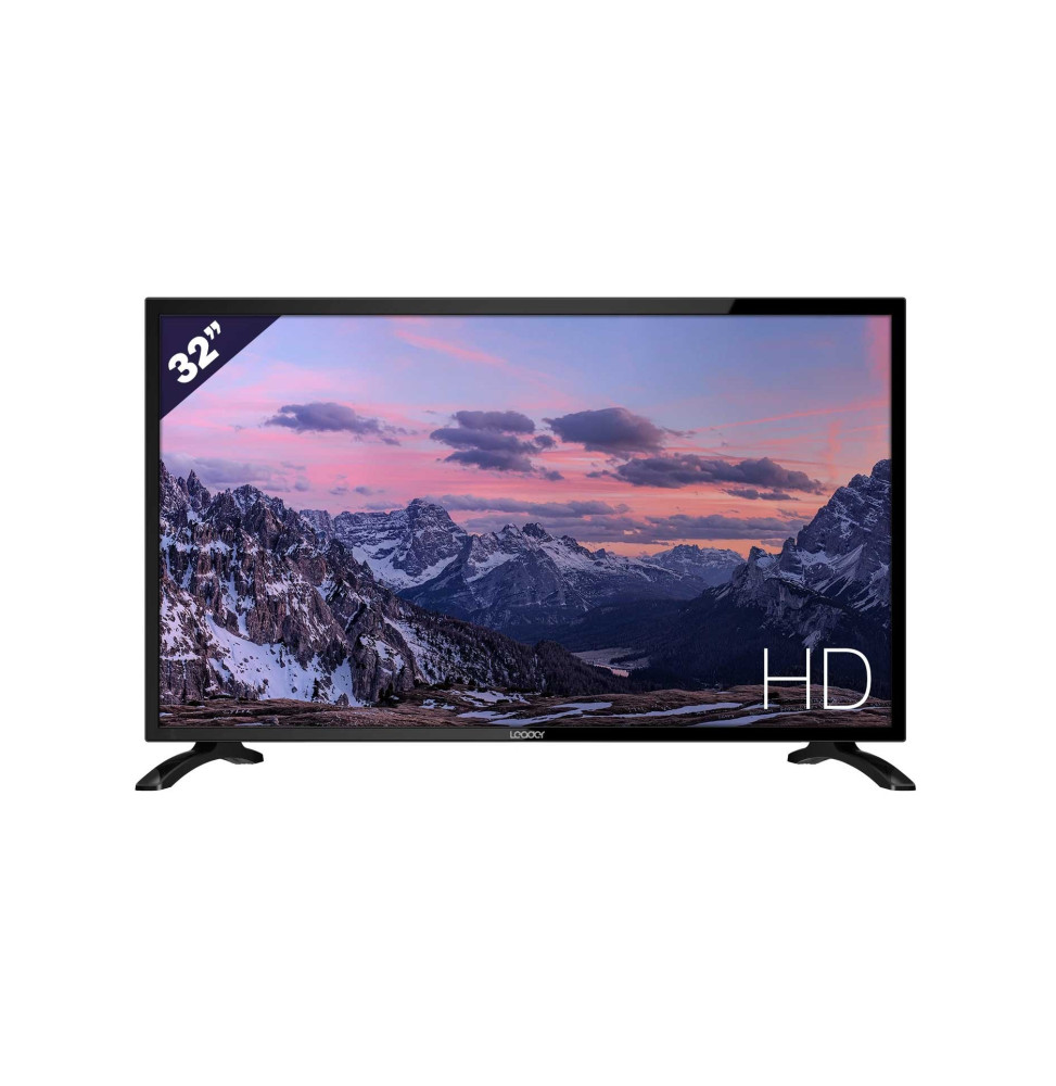 تلفاز Leader مقاس 32 بوصة HD Smart TV مع جهاز استقبال فضائي مدمج (LE32HDS675) – صورة 2