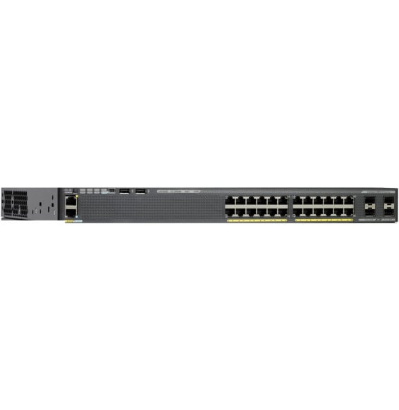 Switch administrable Cisco Catalyst 2960-X 24 ports Gigabit PoE+ 370 W et 4 SFP (WS-C2960X-24PS-L)
