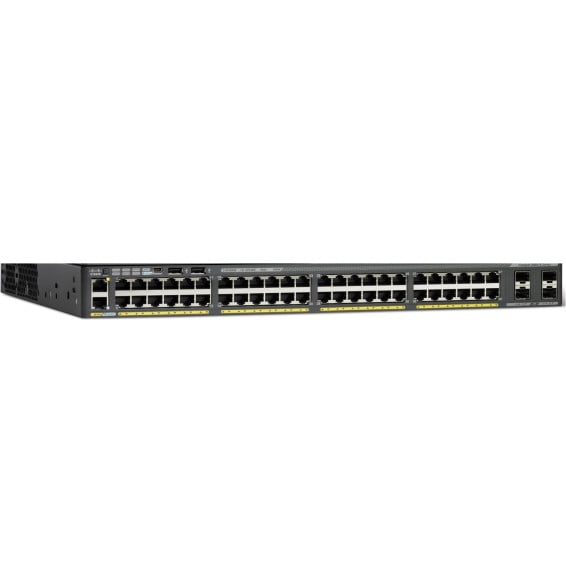 Switch administrable Cisco Catalyst 2960-X 48 ports Gigabit PoE+ 740 W et 4 SFP (WS-C2960X-48FPS-L)