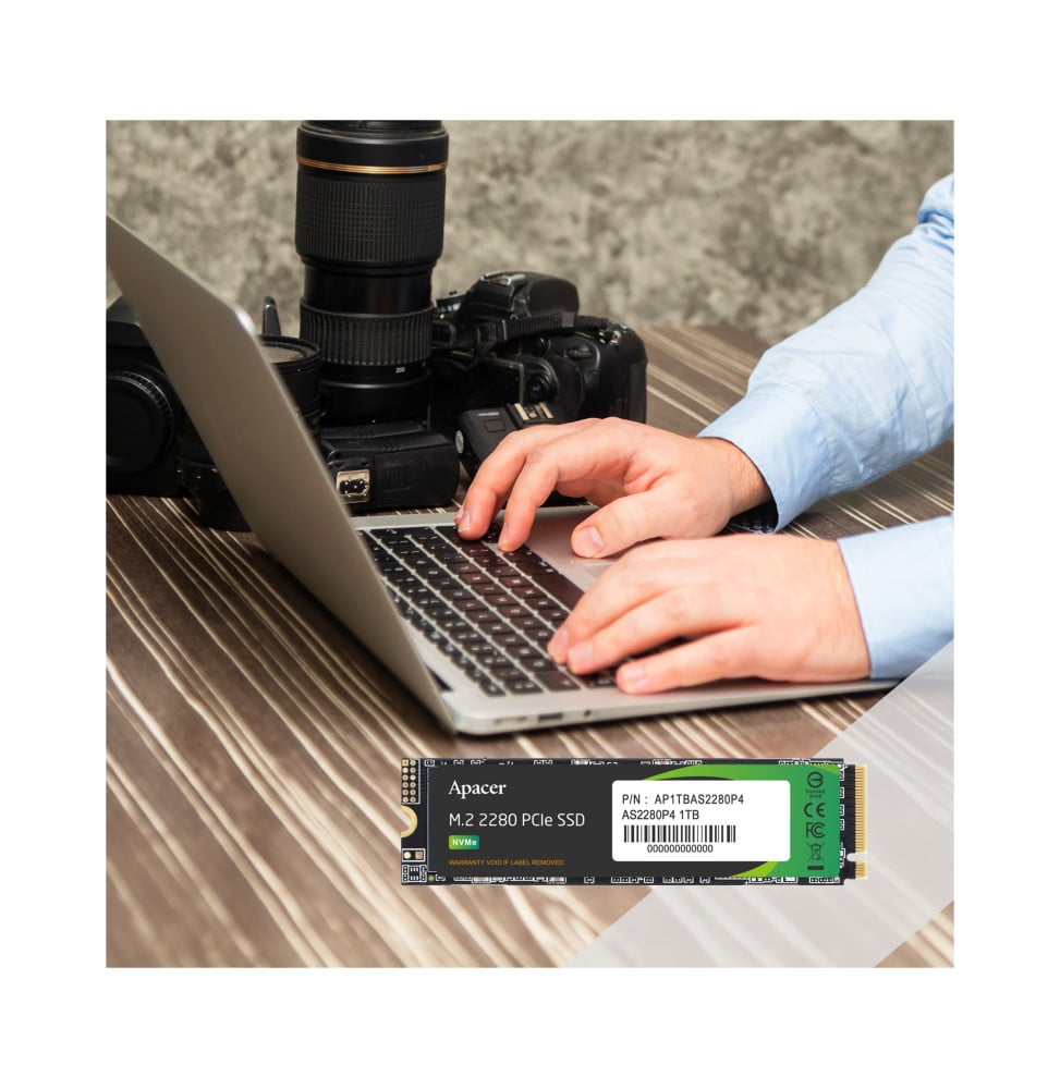 Apacer AS2280P4 256 GB M.2 NVMe PCIe Gen3 x4 internal SSD (AP256GAS2280P4-1) – view 3
