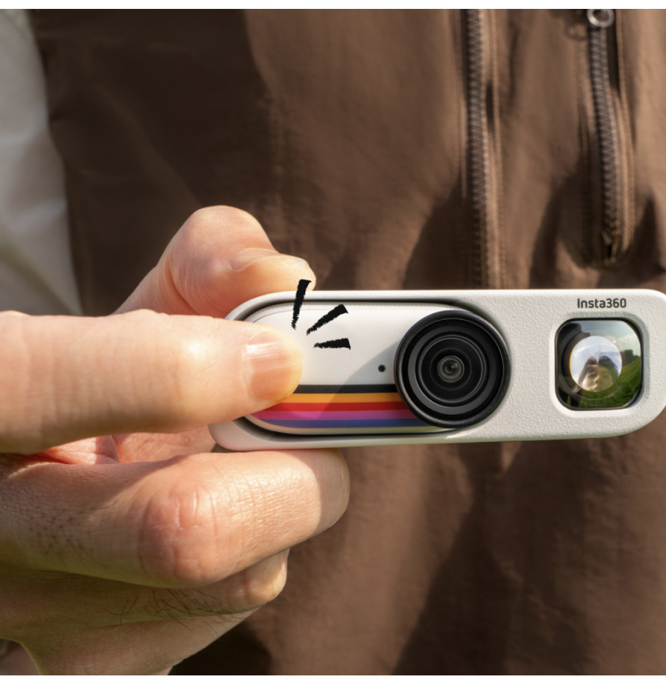 كاميرا أكشن Insta360 GO 3S حزمة ريترو إصدار خاص أبيض (6942590201402) — صورة 4