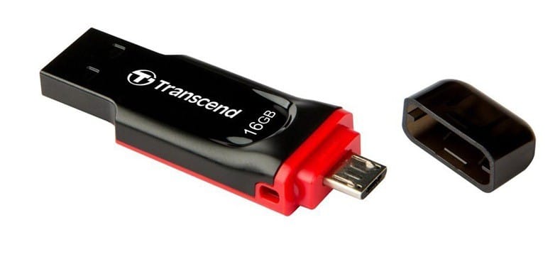 Clé USB/Micro USB OTG Android 8 GB Transcend JetFlash340 USB 2.0