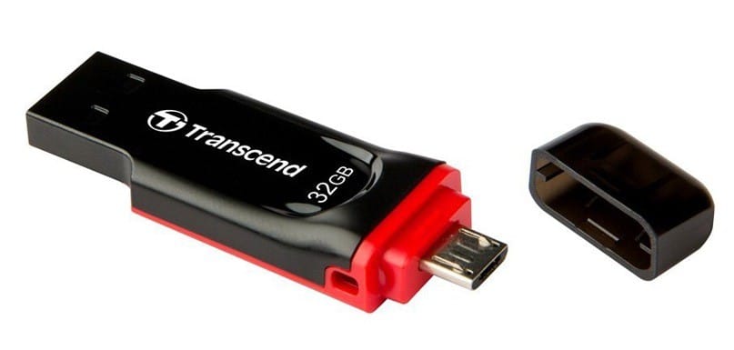 Clé USB/Micro USB OTG Android 8 GB Transcend JetFlash340 USB 2.0