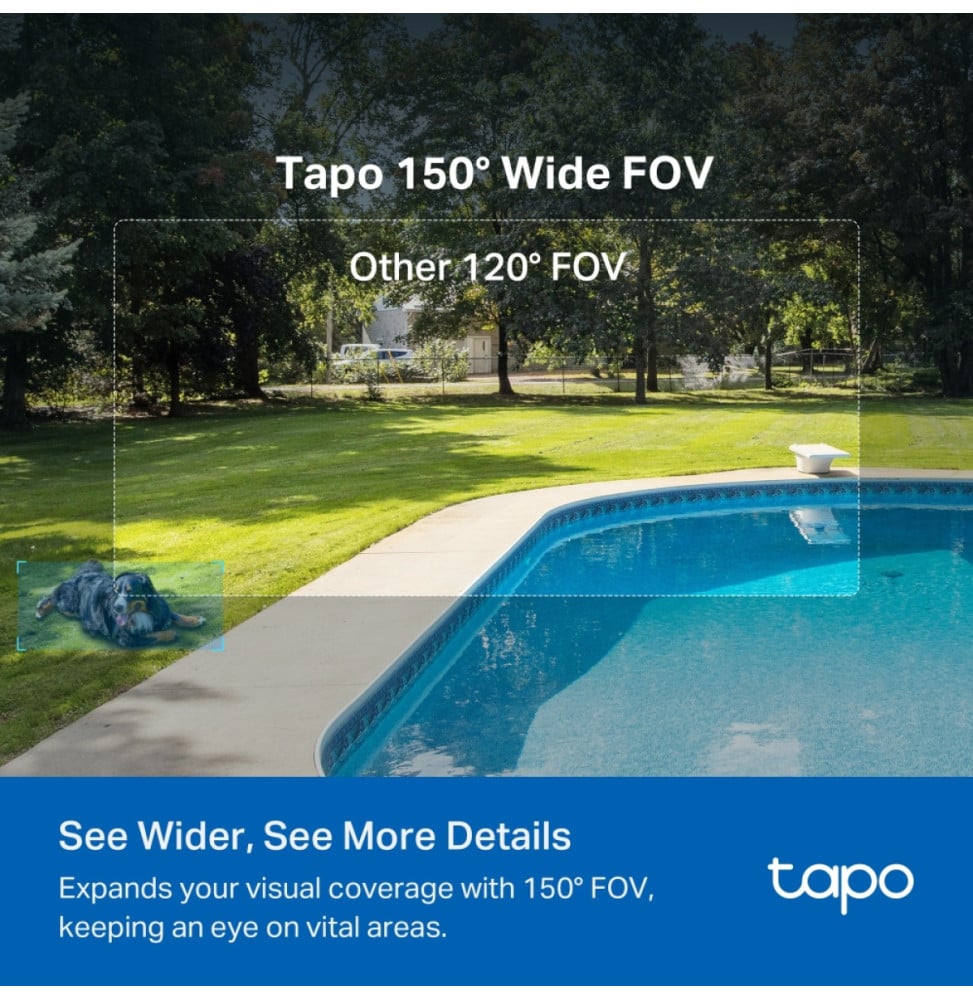 Caméra de surveillance solaire TP-Link Tapo C425 Kit 2K sur batterie