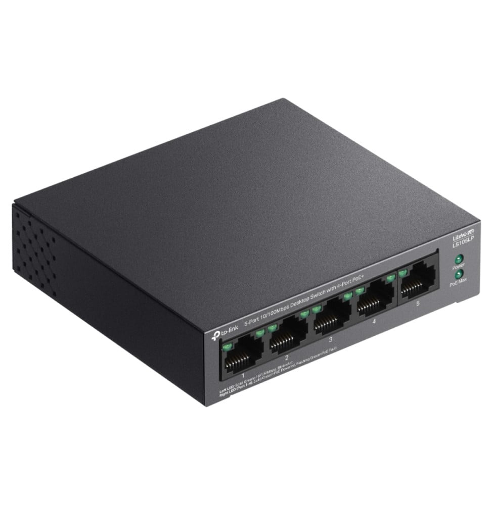 Switch TP-Link LS105LP 5 ports 10/100 Mbit/s de bureau avec 4 ports PoE+