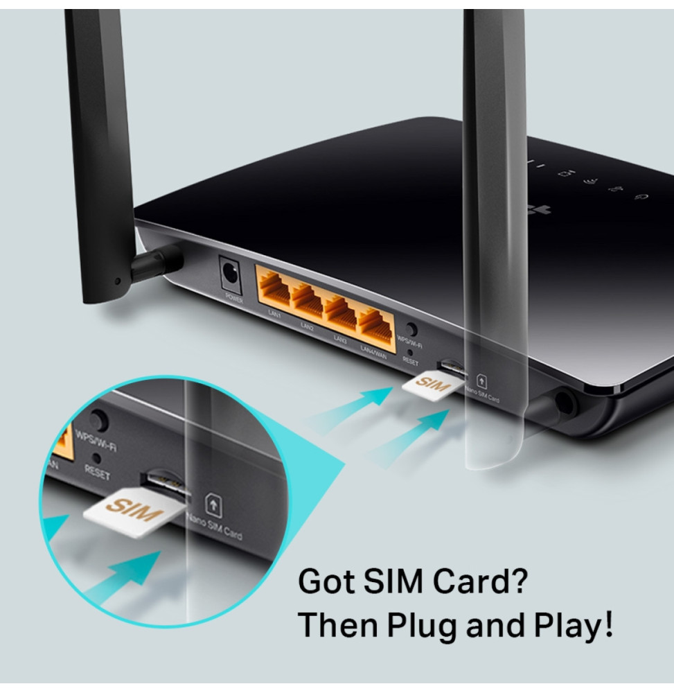 Modem/routeur 4G LTE WiFi TP-Link Archer MR402 AC1200 bi-bande