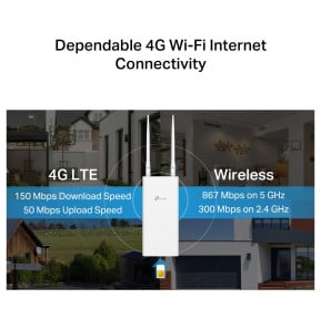 Routeur 4G LTE extérieur TP-Link Archer MR402-Outdoor AC1200 bi-bande — image 6