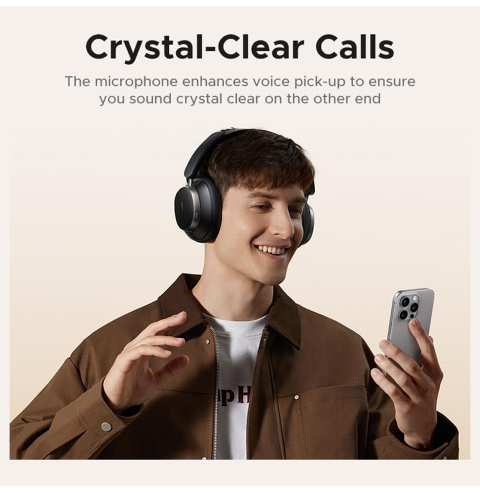 Casque sans fil Ugreen Studio Pro HiTune Max6 Hybrid ANC Noir (55687)