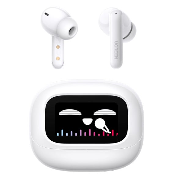 Écouteurs sans fil Ugreen EchoBuds Magic HiTune T6 Magic ANC à écran tactile Blanc (55137)