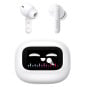 سماعات أذن لاسلكية Ugreen EchoBuds Magic HiTune T6 Magic بإلغاء الضوضاء ANC وشاشة لمس، بيضاء (55137)