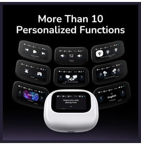 Écouteurs sans fil Ugreen EchoBuds Magic HiTune T6 Magic ANC à écran tactile Blanc (55137) — image 3