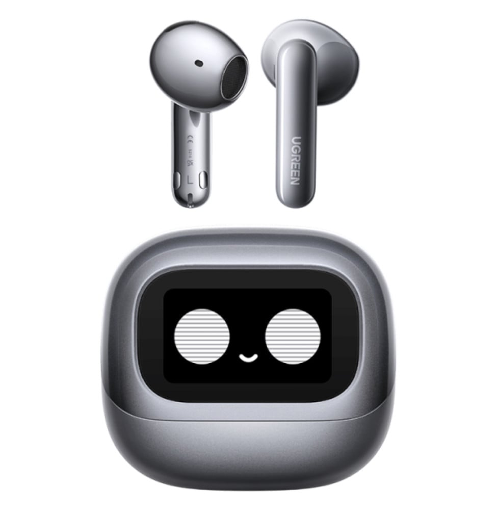 Écouteurs sans fil Ugreen LightBuds Magic ANC à écran tactile Gris (75288)