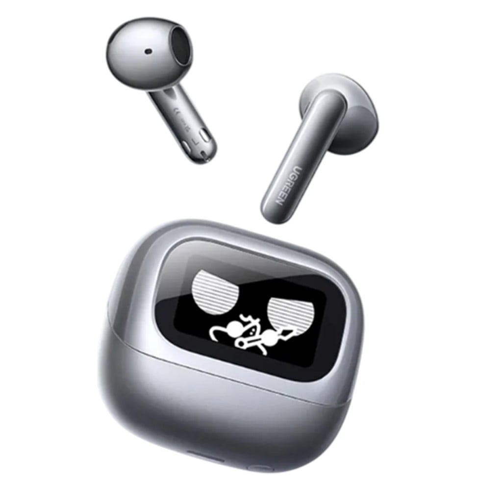 Écouteurs sans fil Ugreen LightBuds Magic ANC à écran tactile Gris (75288)