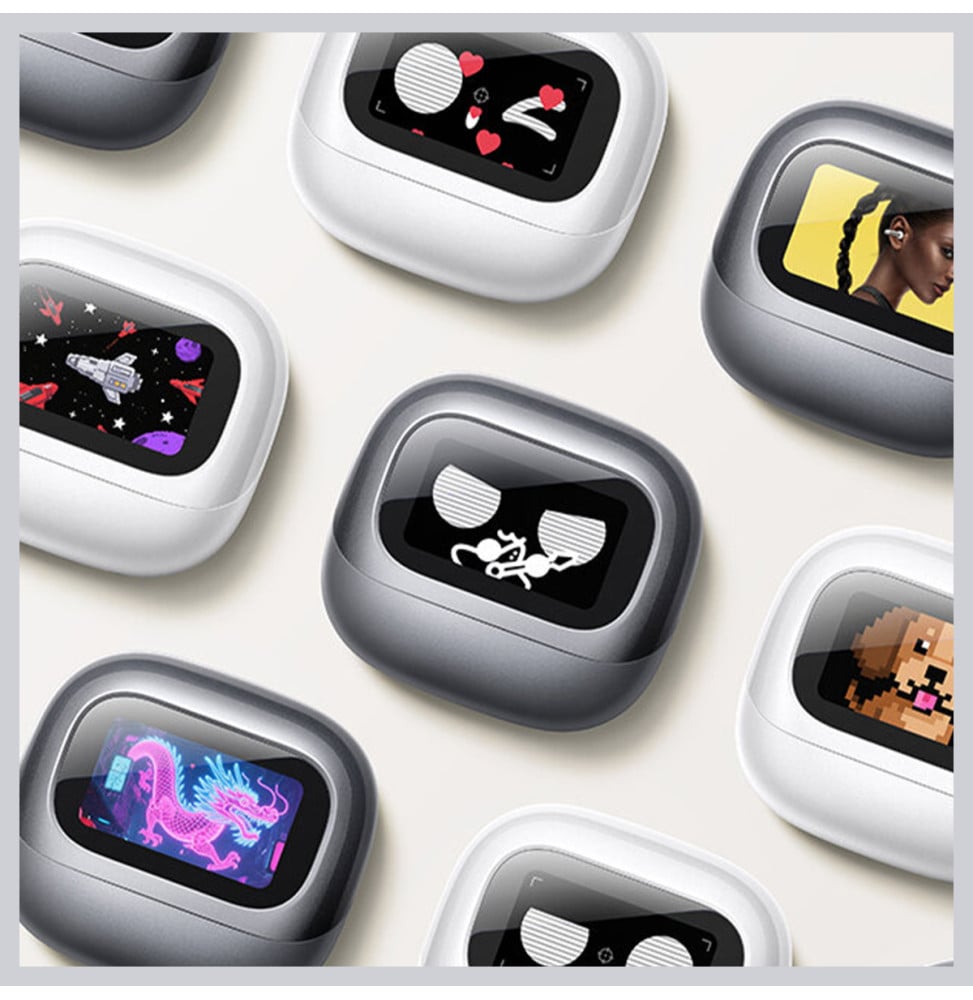 Écouteurs sans fil Ugreen LightBuds Magic ANC à écran tactile Gris (75288)