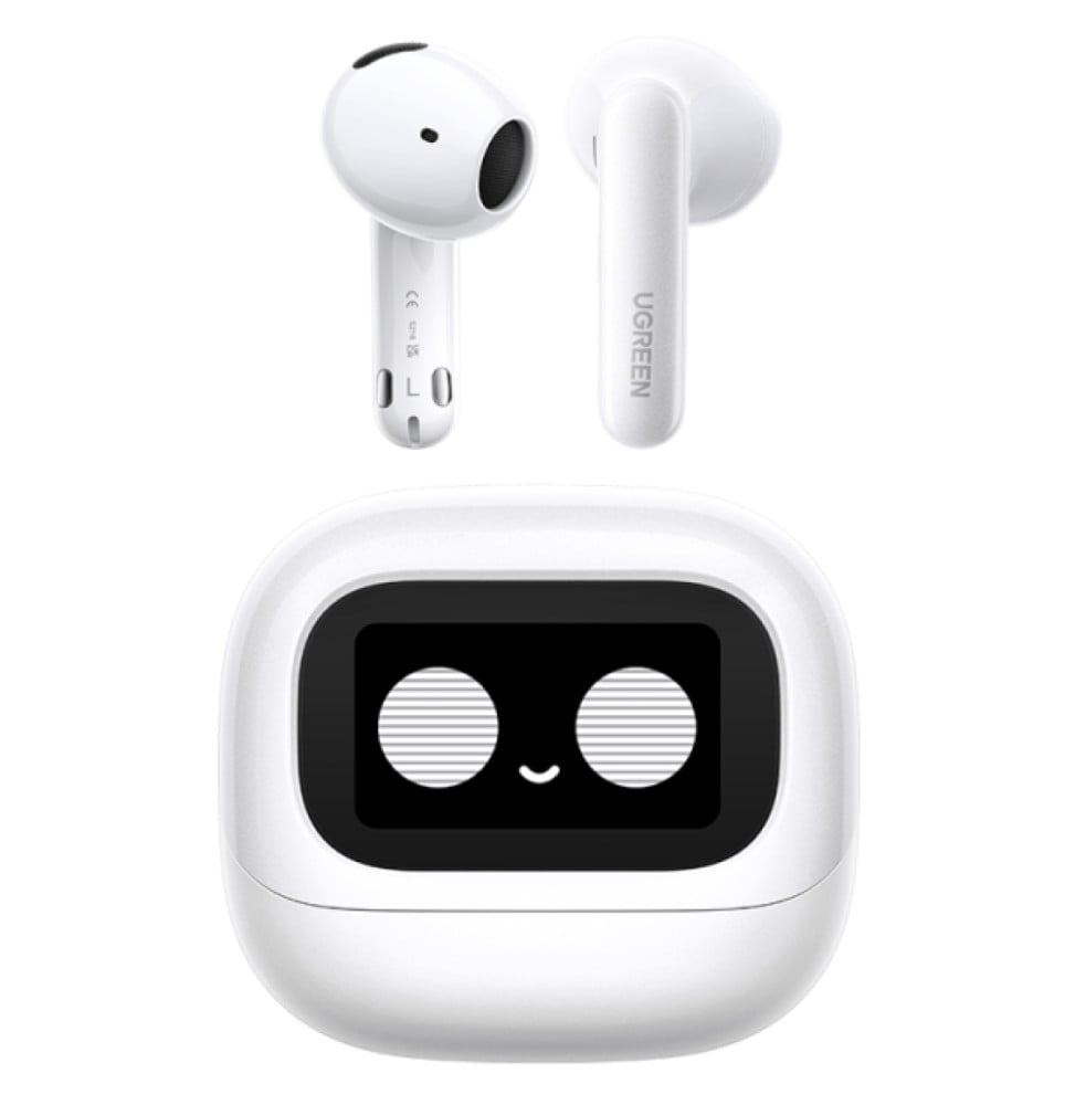 Écouteurs sans fil Ugreen LightBuds Magic ANC à écran tactile Blanc (65386)