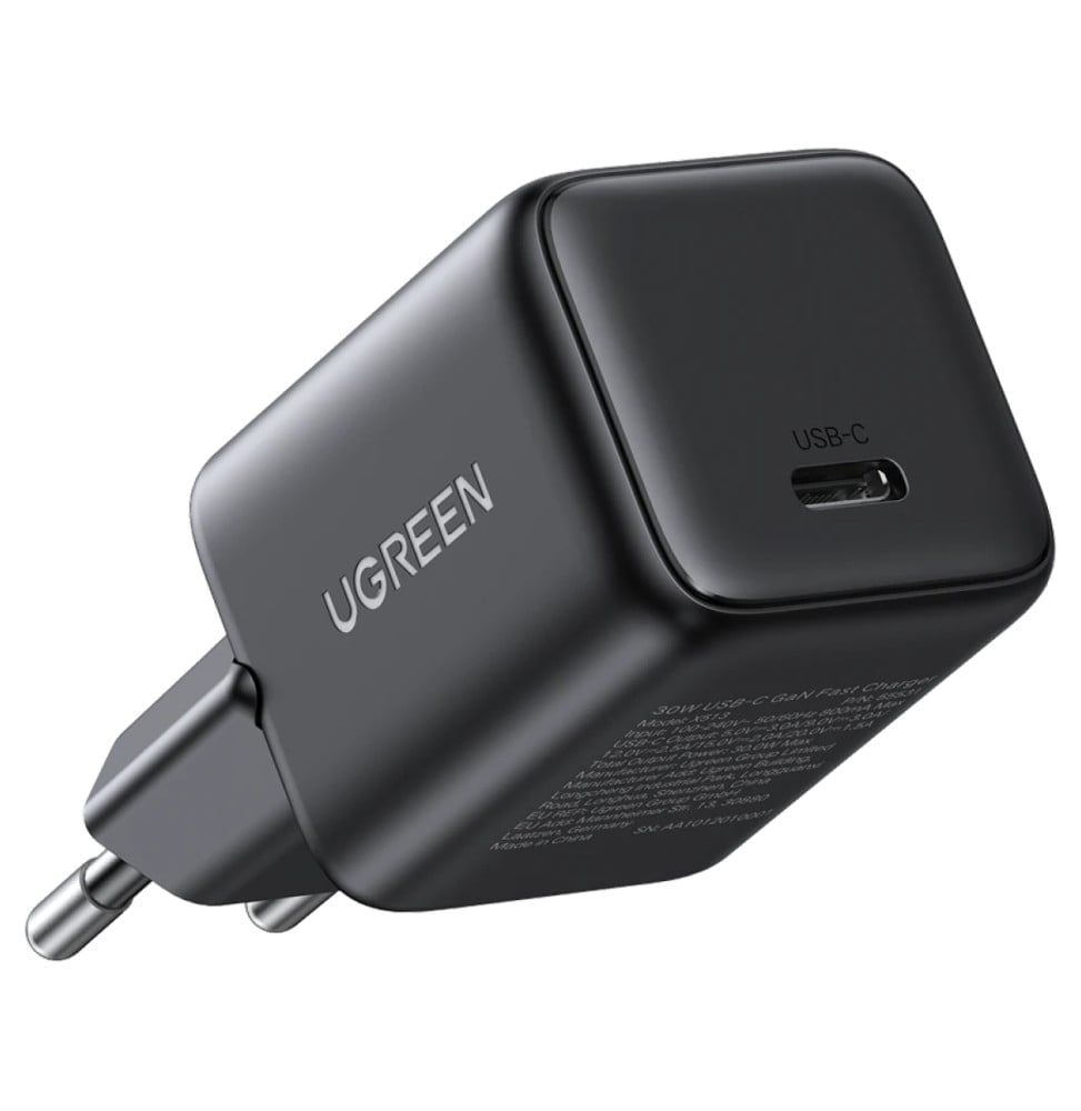 Chargeur Ugreen X513 USB-C 30W GaN Noir (65007)