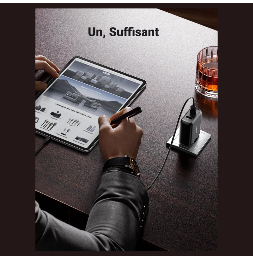 Chargeur secteur Ugreen 36W Quick Charge 3.0 2 ports USB-A Noir (10216)