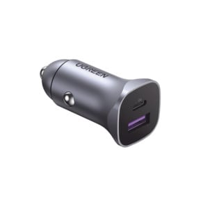 Chargeur de voiture Ugreen CD130 30W USB-C et USB-A Gris (40858) — image 3