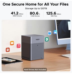 Serveur NAS 4 baies Ugreen NASync DH4300 Plus (85660) — image 3