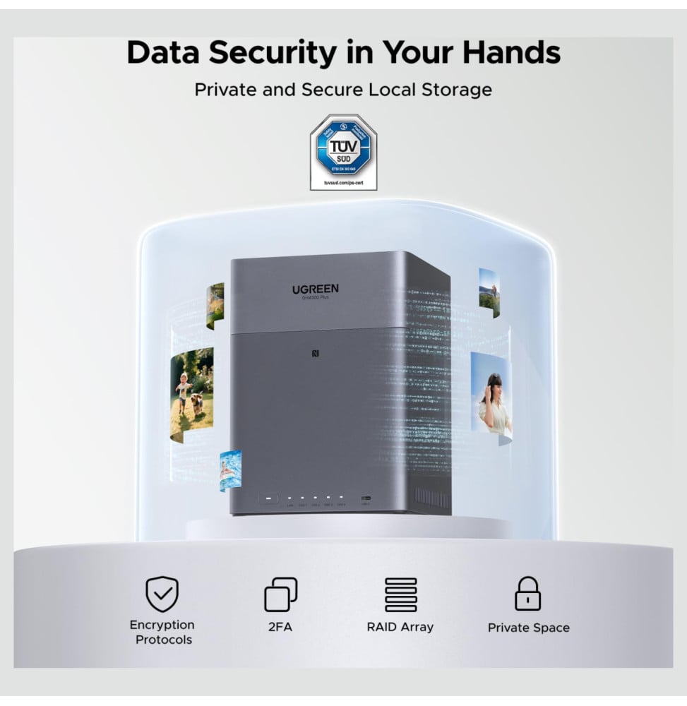 Serveur NAS 4 baies Ugreen NASync DH4300 Plus (85660)