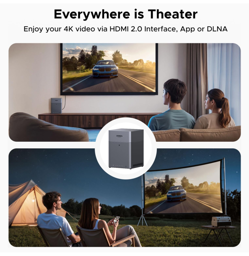 خادم تخزين شبكي NAS بـ 4 فتحات Ugreen NASync DH4300 Plus (85660) — صورة 7