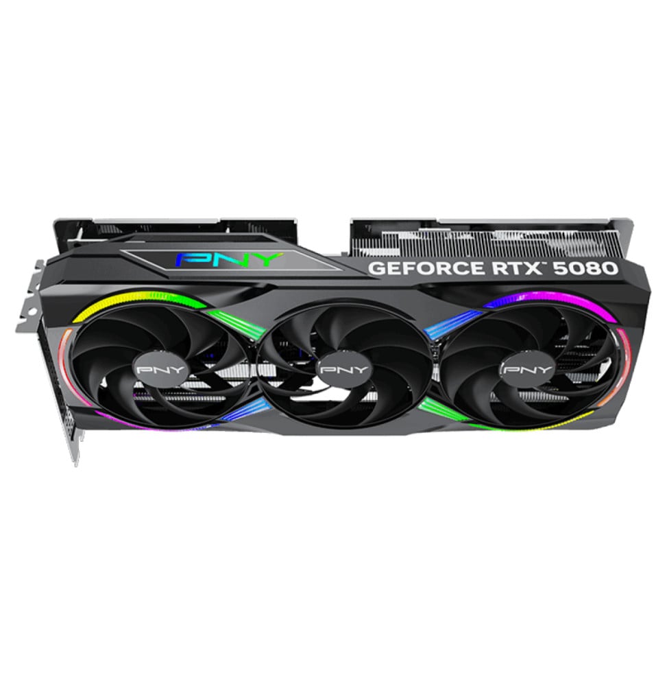 Carte graphique PNY GeForce RTX 5080 16 Go ARGB EPIC-X RGB OC Triple Fan (VCG508016TFXXPB1-O)