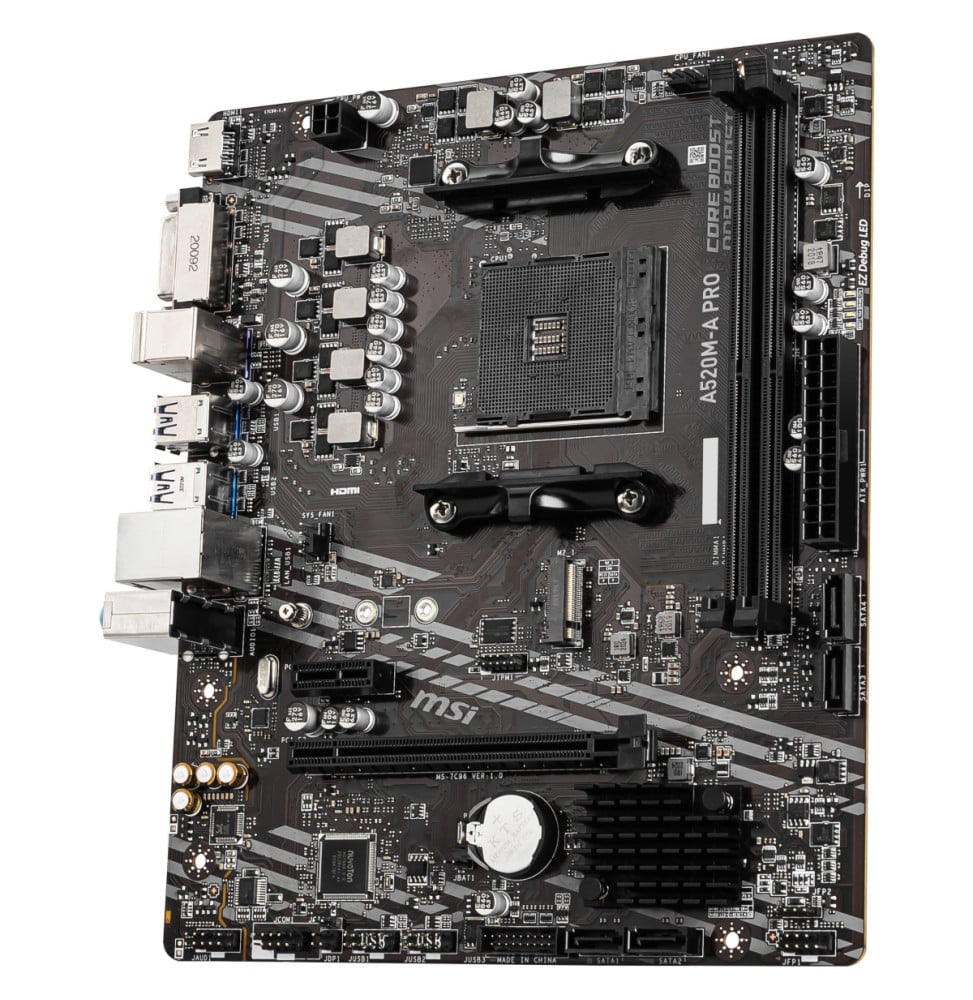 Carte Mère MSI A520M-A PRO AM4 Micro-ATX (911-7C96-063)