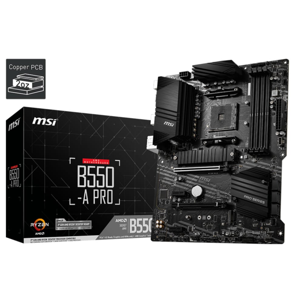 لوحة أم MSI B550-A PRO AM4 ATX (911-7C56-082) — صورة 1