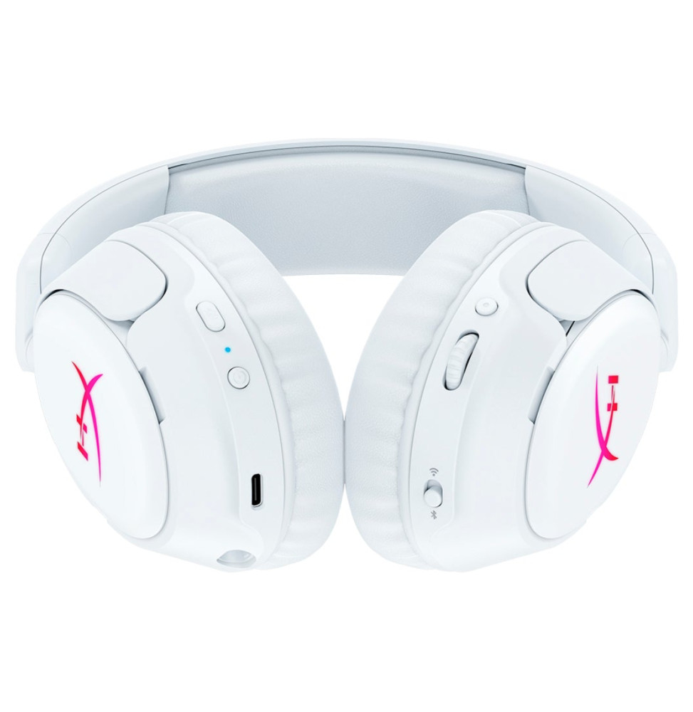 Casque gaming sans fil Bluetooth HyperX Cloud Flight 2 blanc (B5VC5AA)