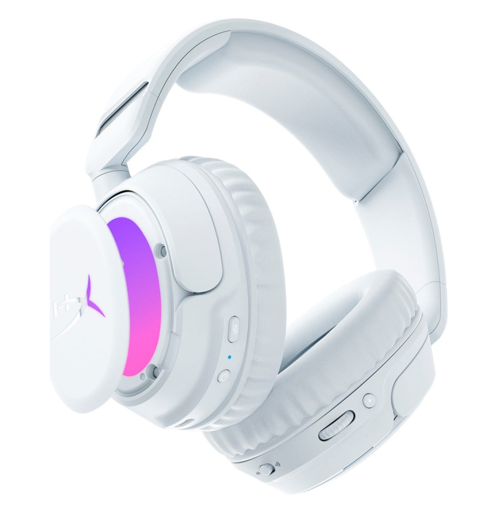 Casque gaming sans fil Bluetooth HyperX Cloud Flight 2 blanc (B5VC5AA)