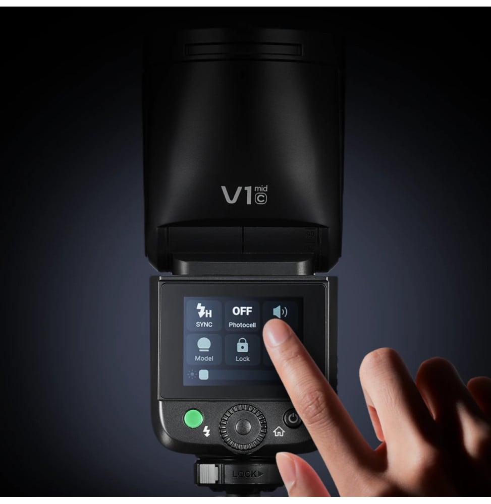 Flash Appareil Photo Godox V1 mid C pour Canon (6952344245880)