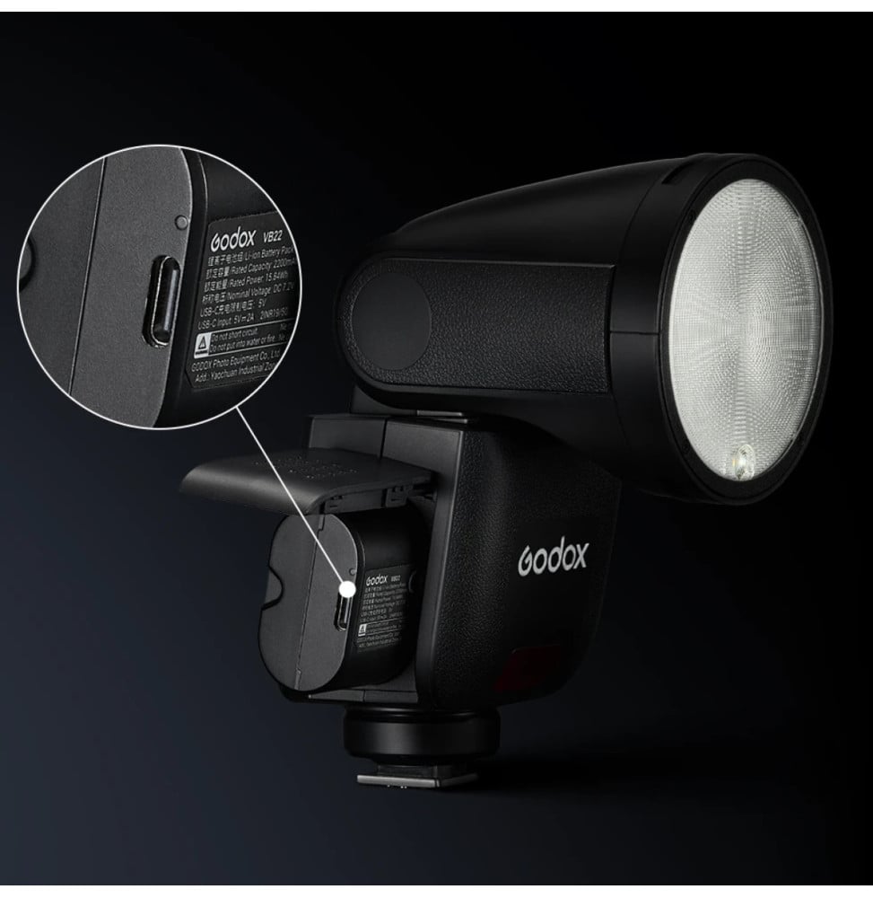 Flash Appareil Photo Godox V1 mid N pour Nikon (6952344245897)