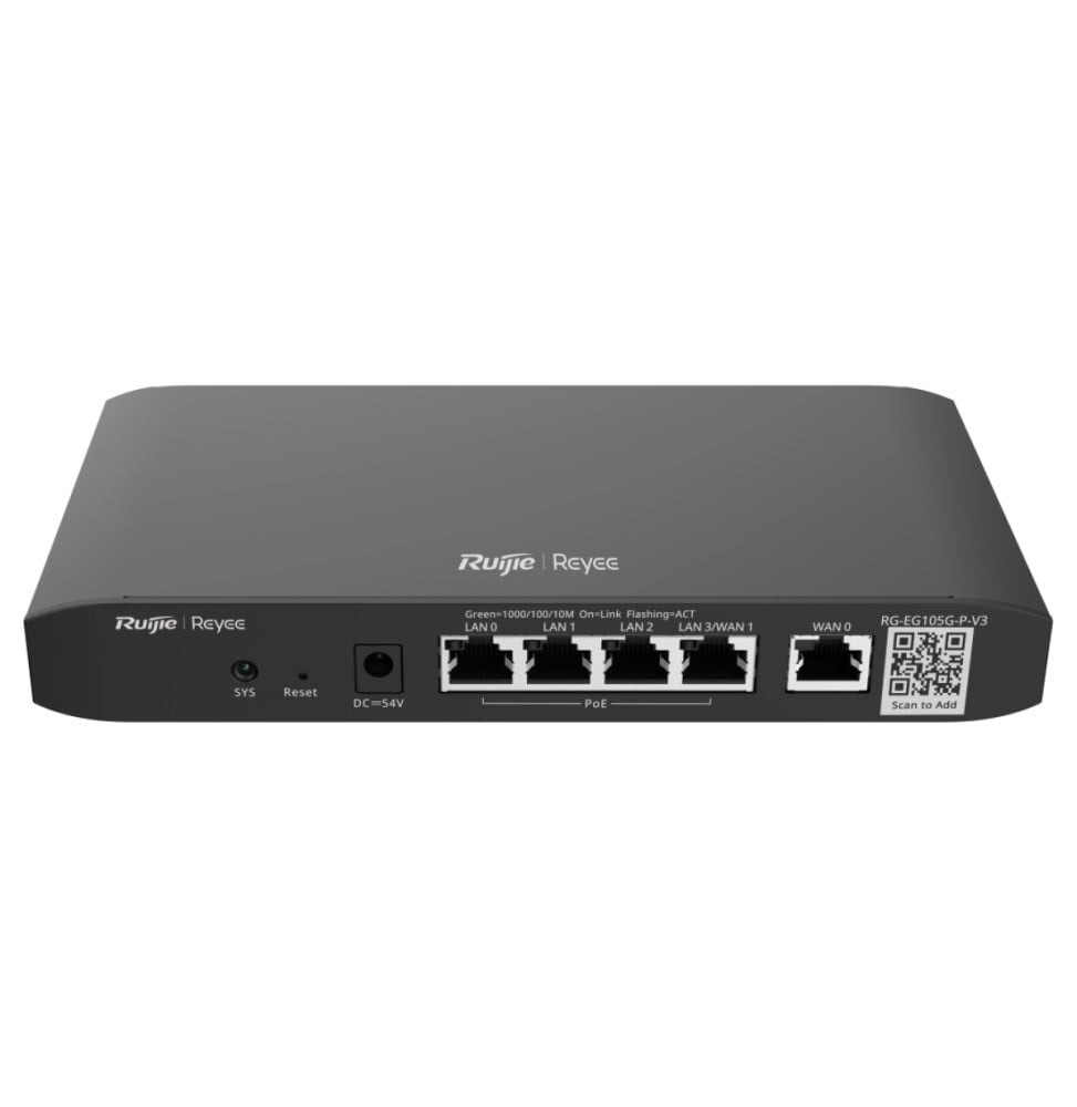 Routeur professionnel PoE Reyee RG-EG105G-P-V3 5 ports Gigabit 54 W
