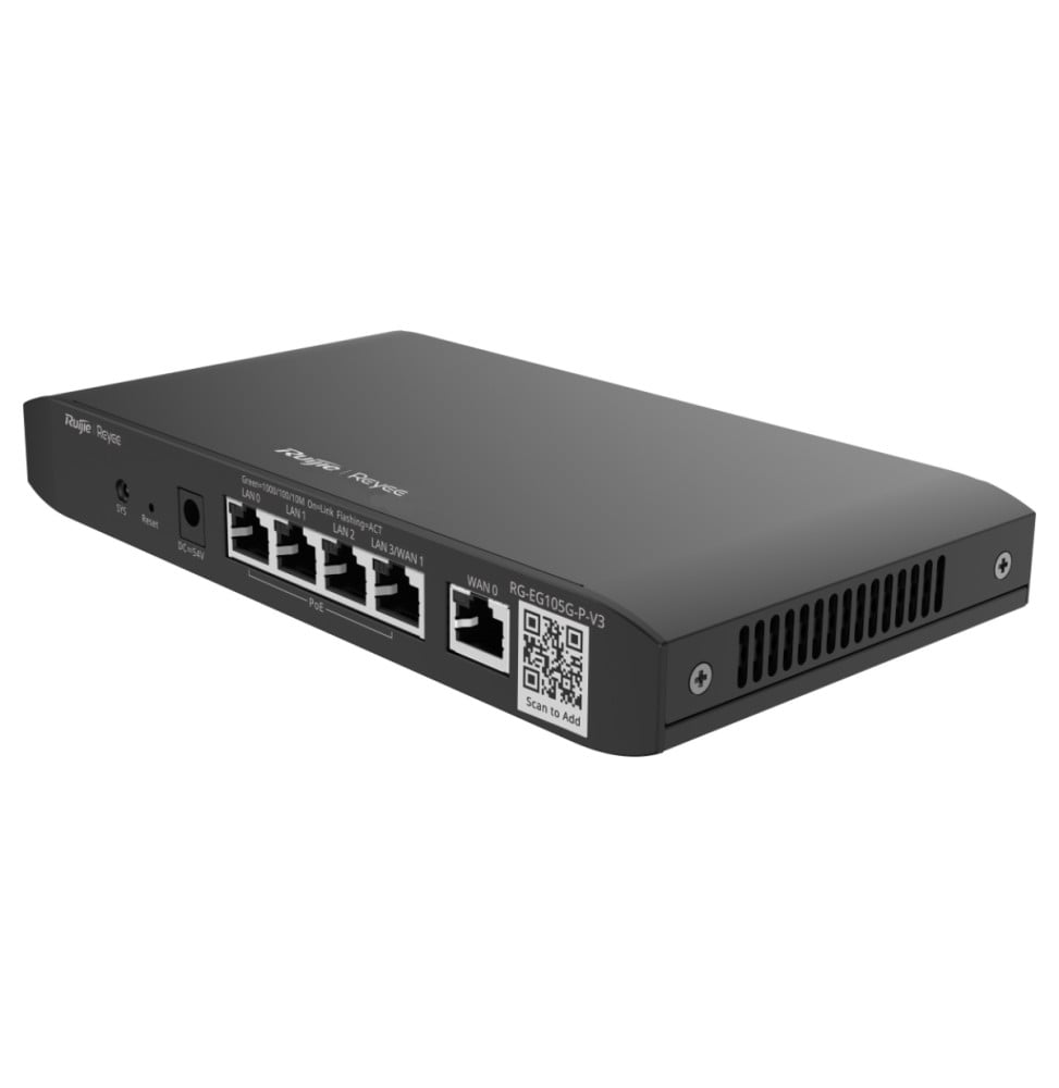 Routeur professionnel PoE Reyee RG-EG105G-P-V3 5 ports Gigabit 54 W