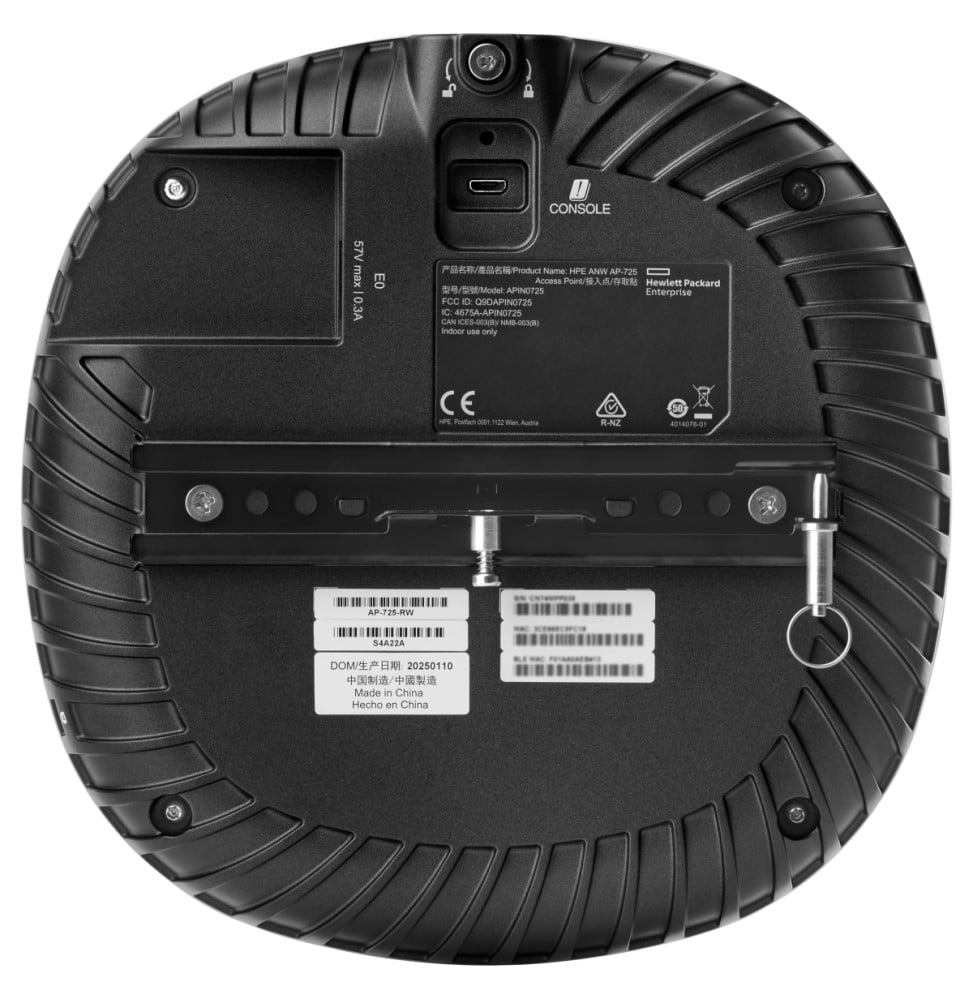 Point d'accès WiFi 7 HPE Aruba Networking AP-725 RW Tri Radio 2x2 (S4A22A)