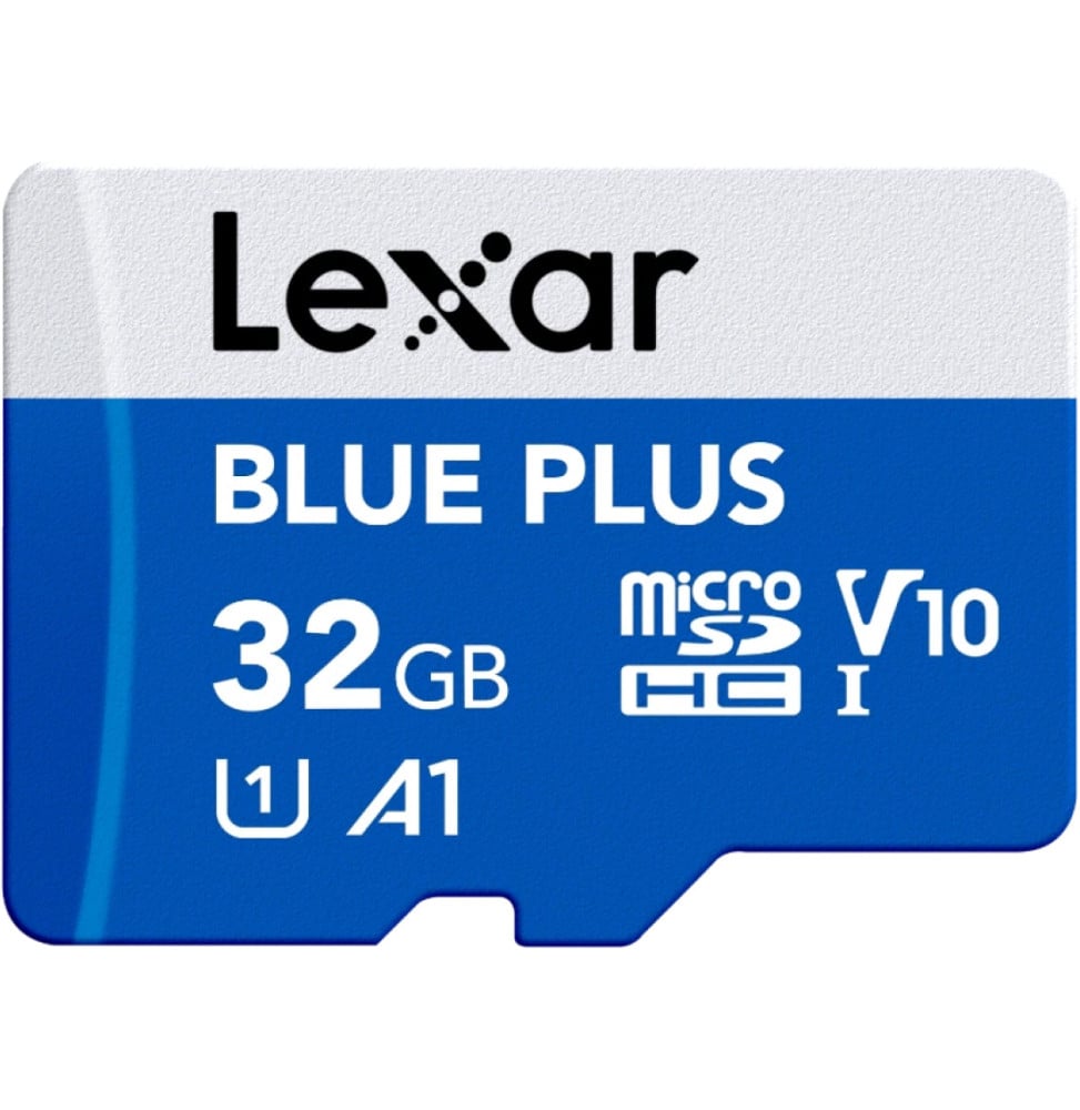 Carte microSD Lexar BLUE PLUS microSDHC UHS-I 32 Go 100 Mo/s avec adaptateur SD (LMSBLPL032G-BNANG) — image 2