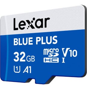 Carte microSD Lexar BLUE PLUS microSDHC UHS-I 32 Go 100 Mo/s avec adaptateur SD (LMSBLPL032G-BNANG) — image 3