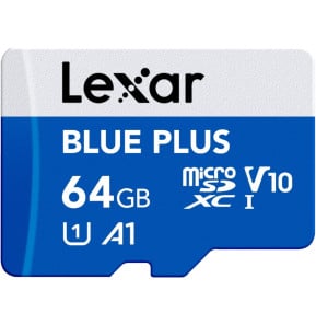 Carte microSD Lexar BLUE PLUS microSDXC UHS-I 64 Go 100 Mo/s avec adaptateur SD (LMSBLPL064G-BNANG) — image 2