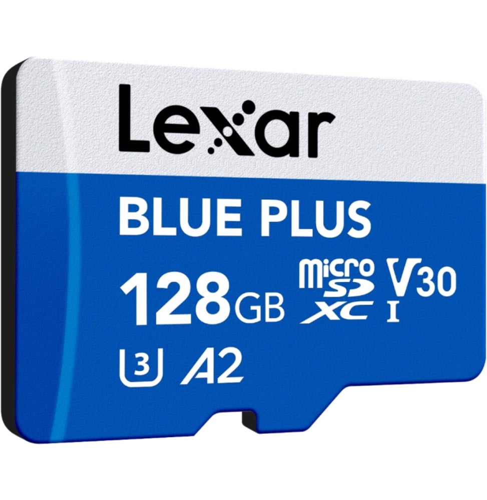 Lexar BLUE PLUS microSDXC UHS-I 128 GB 170 MB/s microSD Card with SD Adapter (LMSBLPL128G-BNANG) — image 1