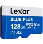 Carte microSD Lexar BLUE PLUS microSDXC UHS-I 128 Go 170 Mo/s avec adaptateur SD (LMSBLPL128G-BNANG)