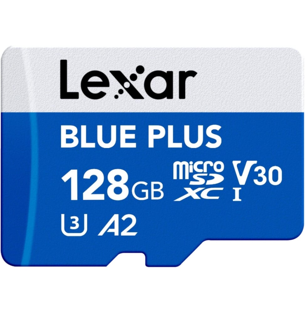 Carte microSD Lexar BLUE PLUS microSDXC UHS-I 128 Go 170 Mo/s avec adaptateur SD (LMSBLPL128G-BNANG) — image 2