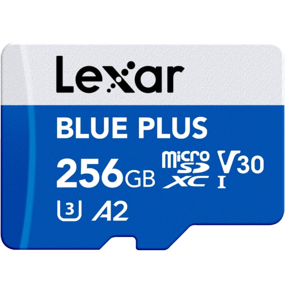 Lexar BLUE PLUS microSDXC UHS-I 256 GB 170 MB/s microSD Card with SD Adapter (LMSBLPL256G-BNANG) — image 2