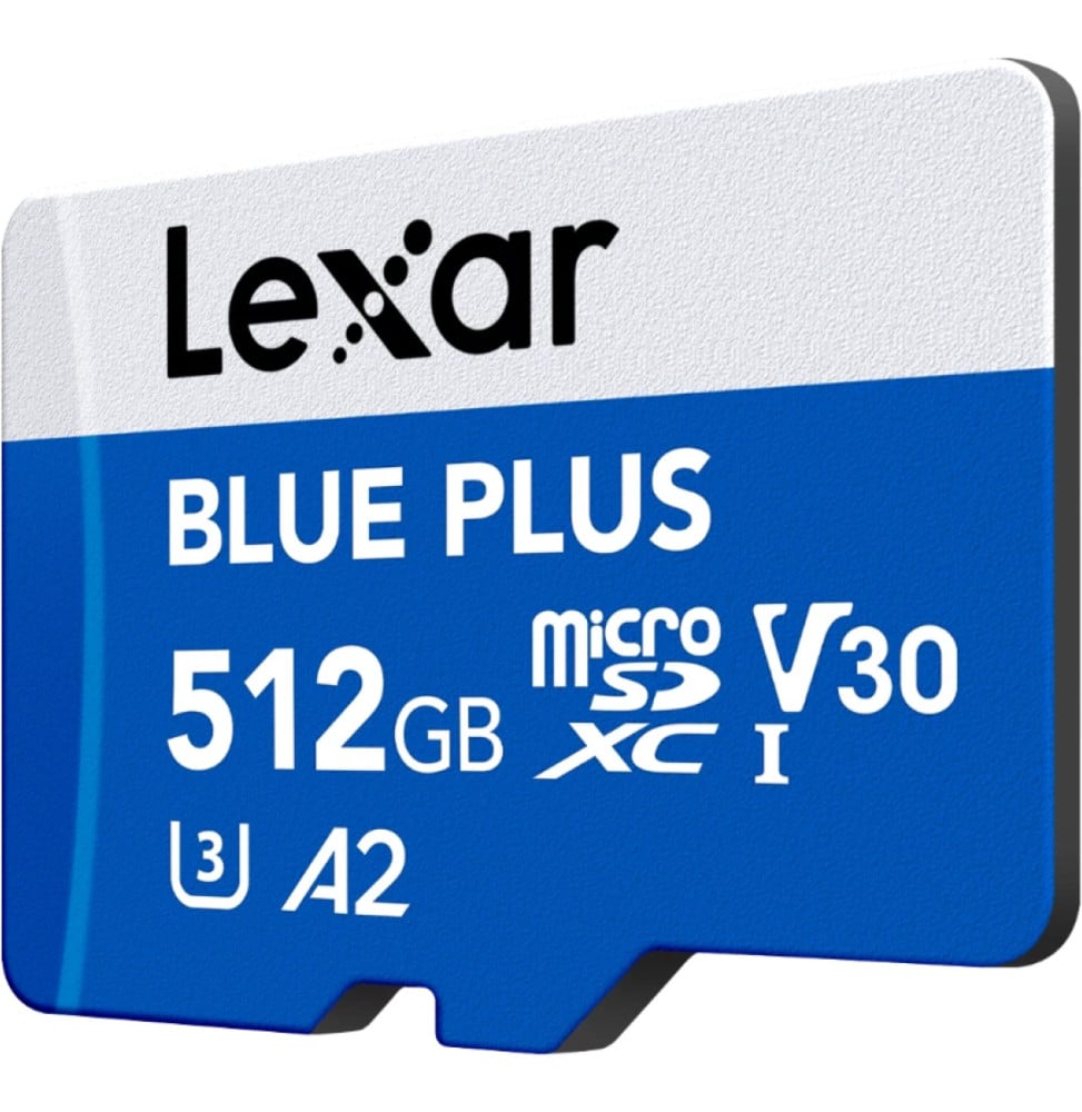 Lexar BLUE PLUS microSDXC UHS-I 512 GB 170 MB/s microSD Card with SD Adapter (LMSBLPL512G-BNANG) — image 3