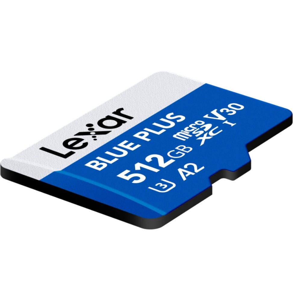 Lexar BLUE PLUS microSDXC UHS-I 512 GB 170 MB/s microSD Card with SD Adapter (LMSBLPL512G-BNANG) — image 4