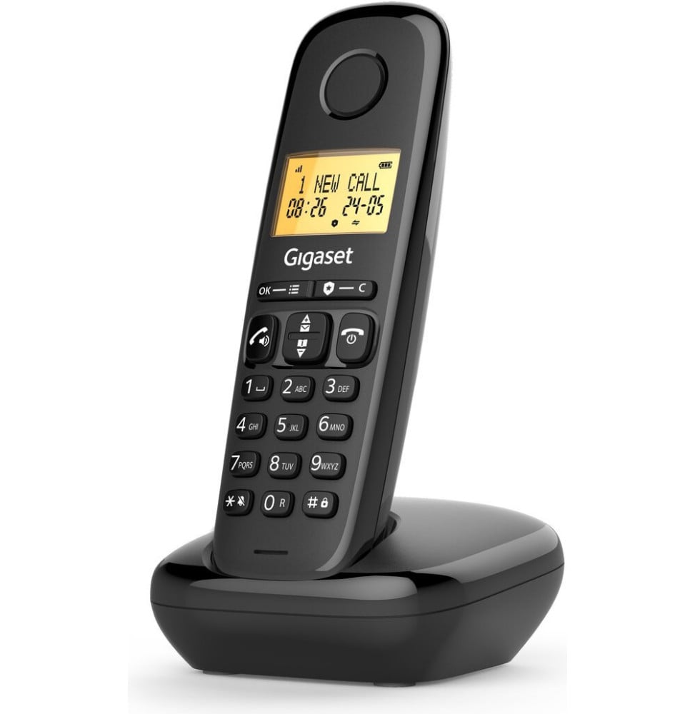 Téléphone sans fil Gigaset BASIC 100 DECT noir (S30852-H3206-N101) – vue 3