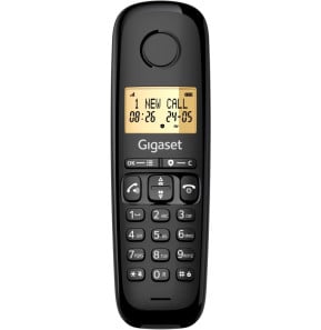 Téléphone sans fil Gigaset BASIC 100 Duo DECT noir avec 2 combinés (L36852-H3206-N101) — image 3