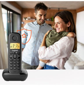 Téléphone sans fil Gigaset BASIC 100 DECT noir (S30852-H3206-N101) — image 7