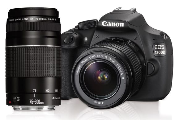 Reflex Canon EOS 1200D + Objectif 18-55 DC + Objectif 75-300 DC