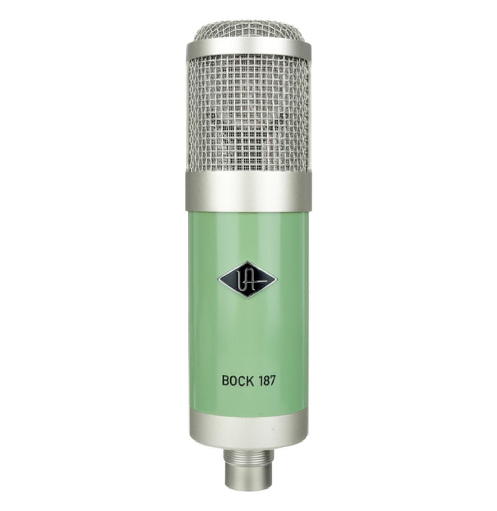 Microphone à condensateur Universal Audio Bock 187 FET - cardioïde, pad -10 dB et mode Fat (MIC-UA187)